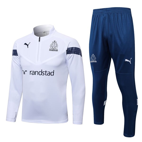 Sweatshirts Marseille 2022-23 Weiß Blau